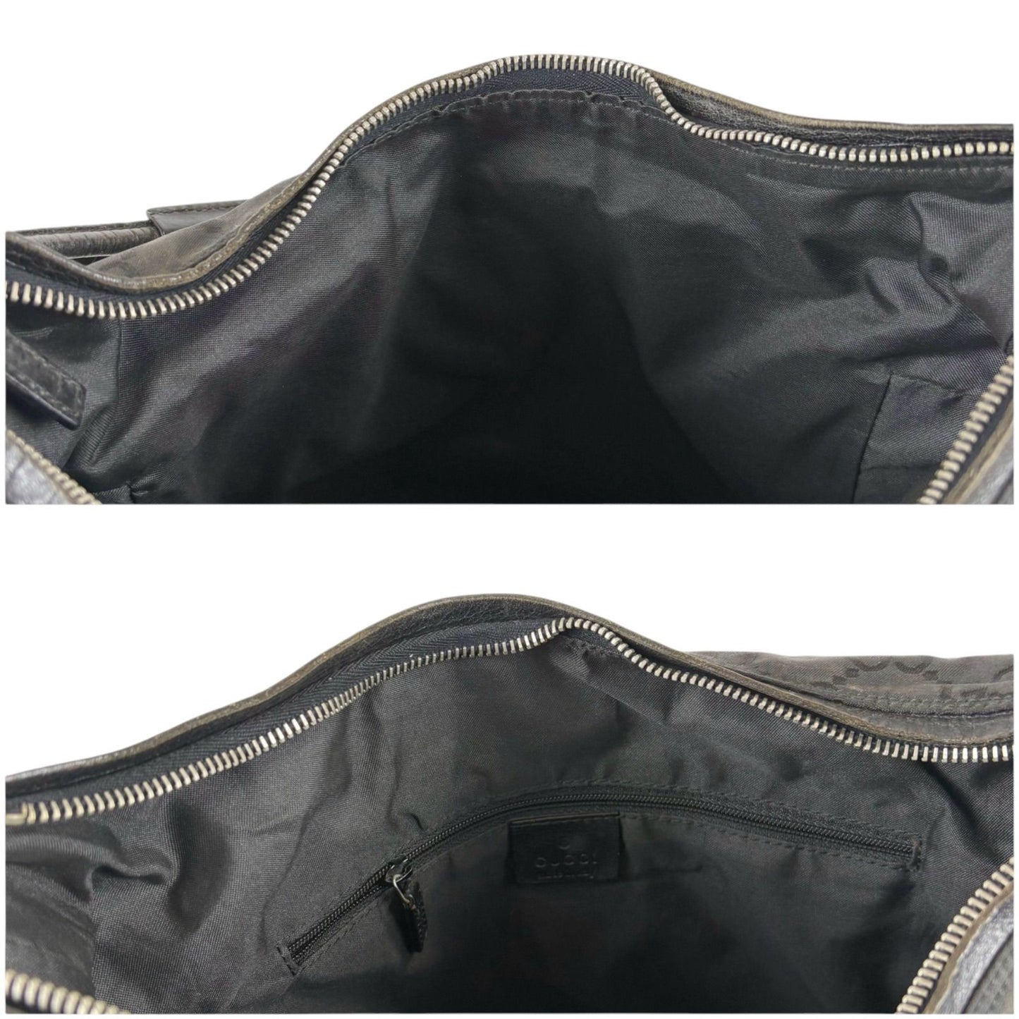 Gucci Shoulder Bag GG Canvas Nylon Pattern Black — view 7