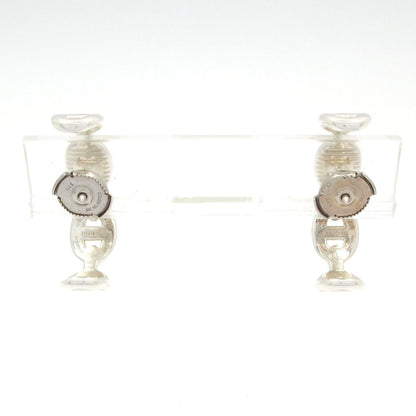 Hermes Earrings Chaine D'ancre Ancienne Silver