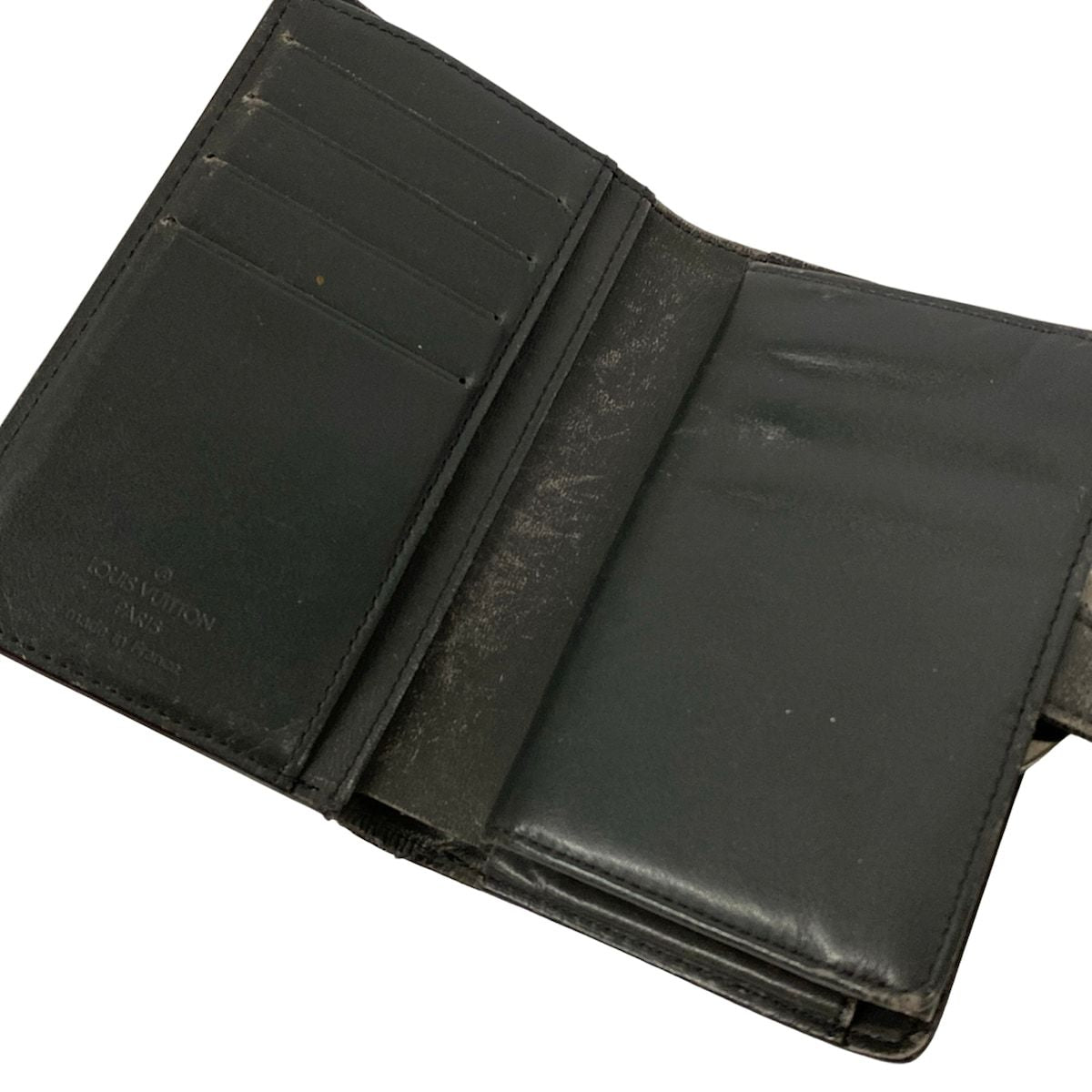 Louis Vuitton Bifold Wallet Monogram Matte Porte Monet Billets Viennois Noir