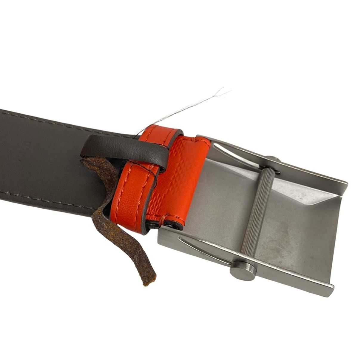 Louis Vuitton Belt 90 Ceinture Pyramid Red Leather