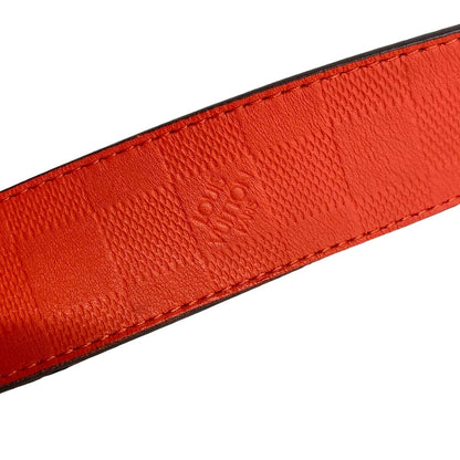 Louis Vuitton Belt 90 Ceinture Pyramid Red Leather
