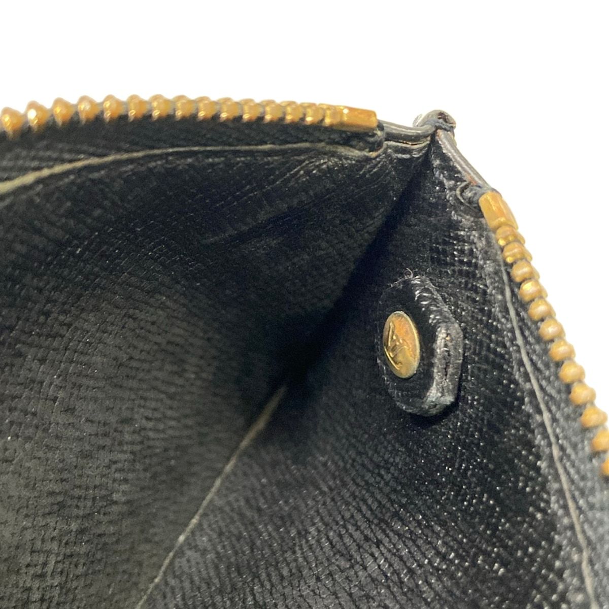 Louis Vuitton Coin Case Epi Pochette Cles Noir Leather