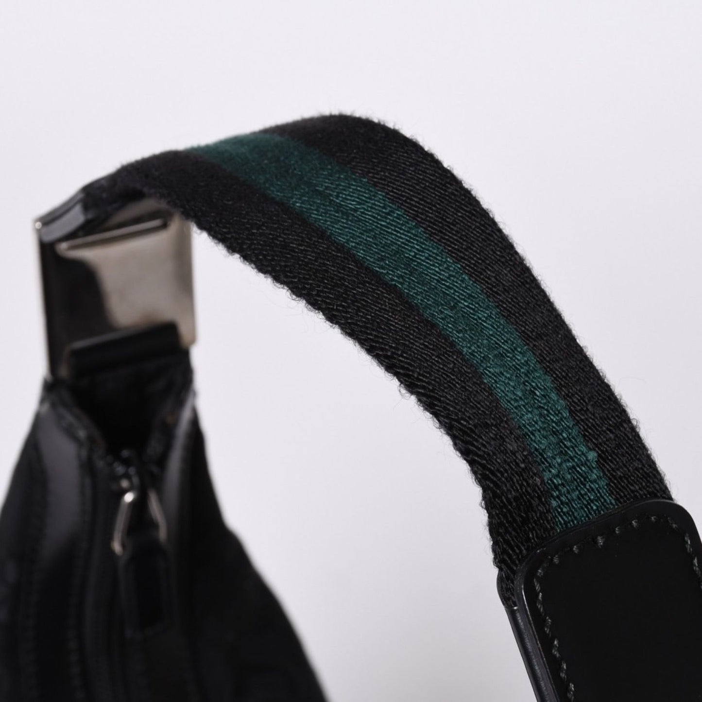 Gucci Hobo Handbag Canvas Sherry Line Black — view 5