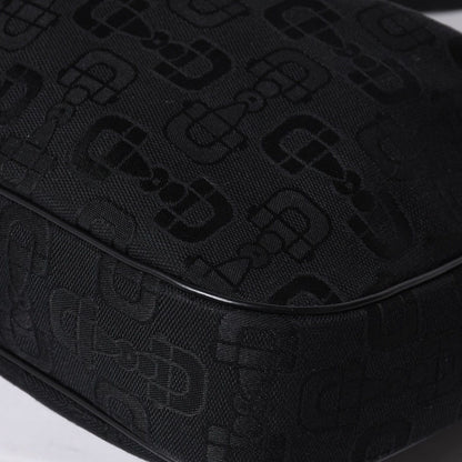 Gucci Hobo Handbag Canvas Sherry Line Black — view 8