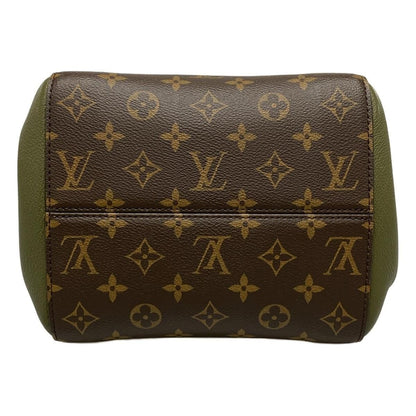 Louis Vuitton Tote Monogram Fold PM Cles Mu Khaki Noir Leather Cowhide