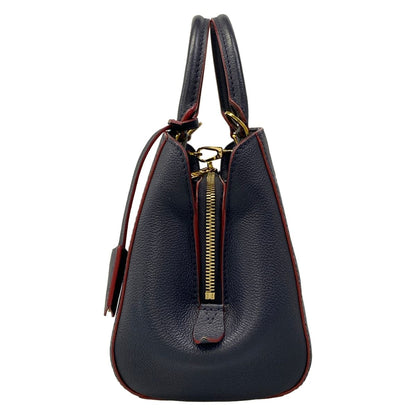 Louis Vuitton Handbag Monogram Empreinte Montaigne BB Marine Leather Cowhide