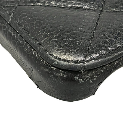 Chanel Case Quilted Black Phone Gold