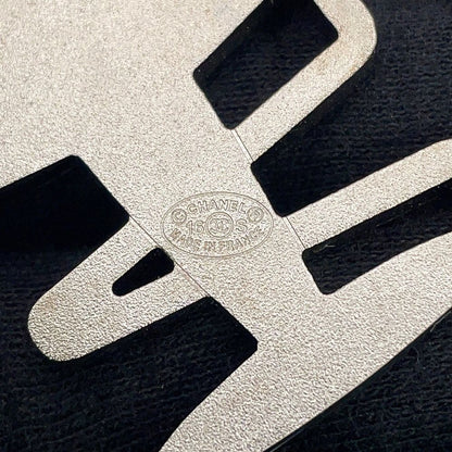 Chanel Brooch CC Logo Airplane Motif Line Stone