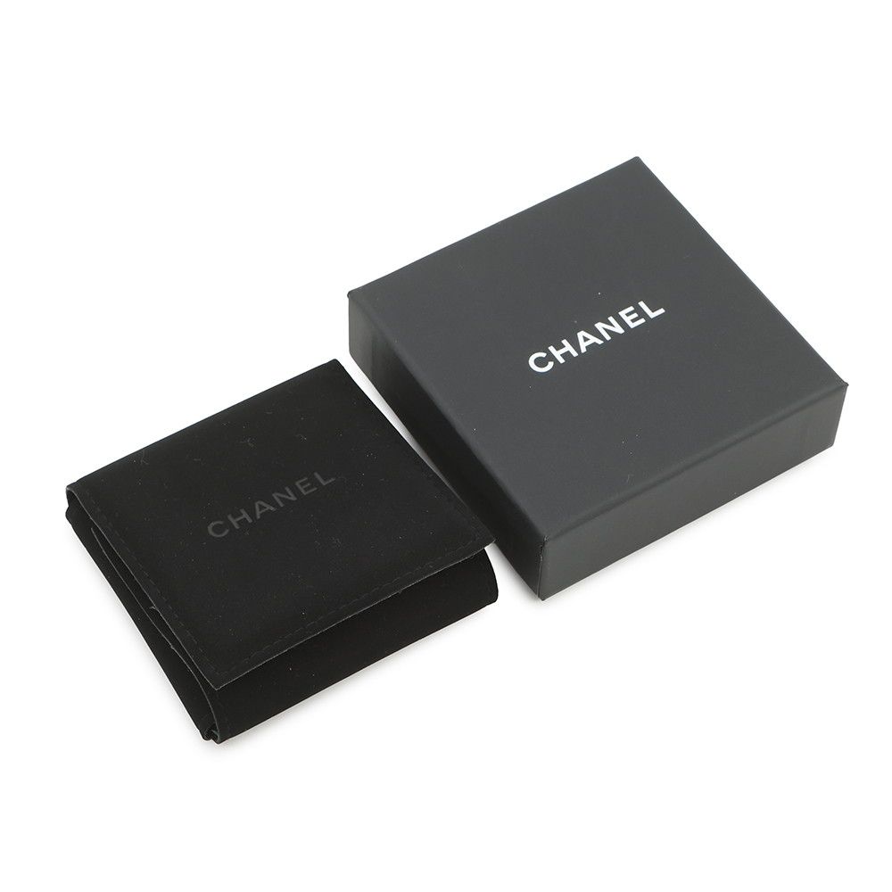 Chanel Brooch CC Logo Airplane Motif Line Stone