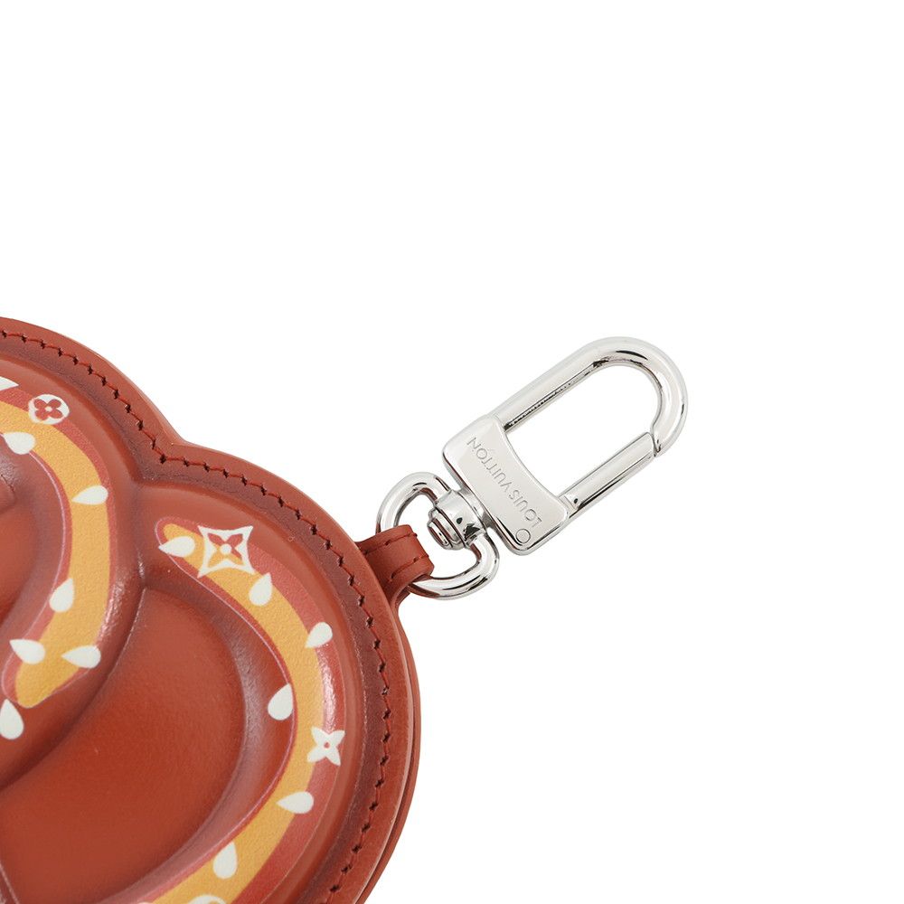 Louis Vuitton Bag Charm Leather Monogram Bag LV Bretzel Key Holder Bag Motif