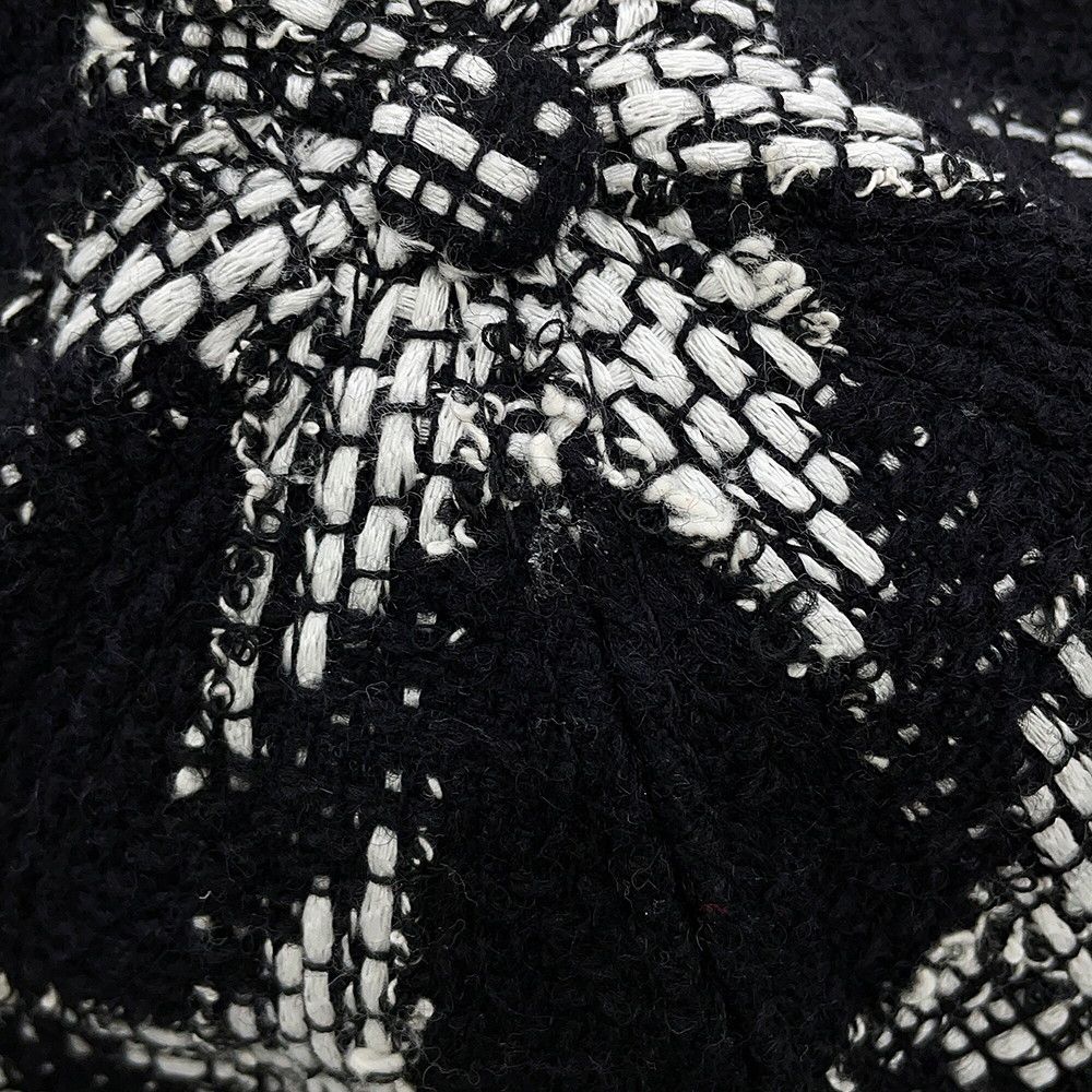 Chanel Cap CC Logo Tweed Cotton M Hat Black