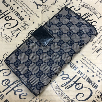 Gucci Bifold Wallet Hook Sherry GG Canvas Card Billfold — view 3