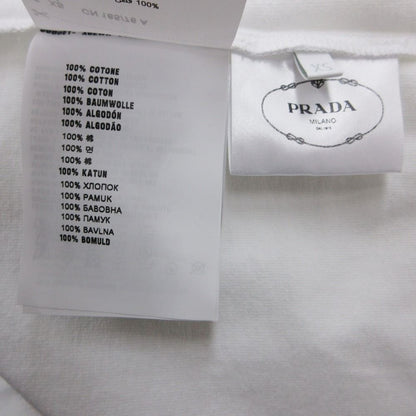 Prada Short Sleeve T-Shirt Jersey Pullover Top White XS Sweater