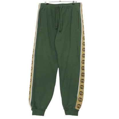Gucci Set GG Logo Hooded Hoodie Jersey Sweatshirt Logo Track Pants Green