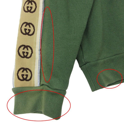 Gucci Set GG Logo Hooded Hoodie Jersey Sweatshirt Logo Track Pants Green