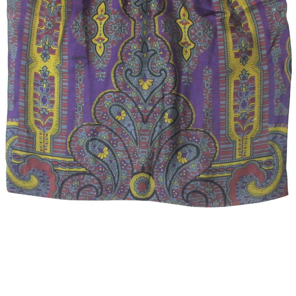 Louis Vuitton Blouse Silk Round Neck Sleeveless Pullover Top All Over Pattern