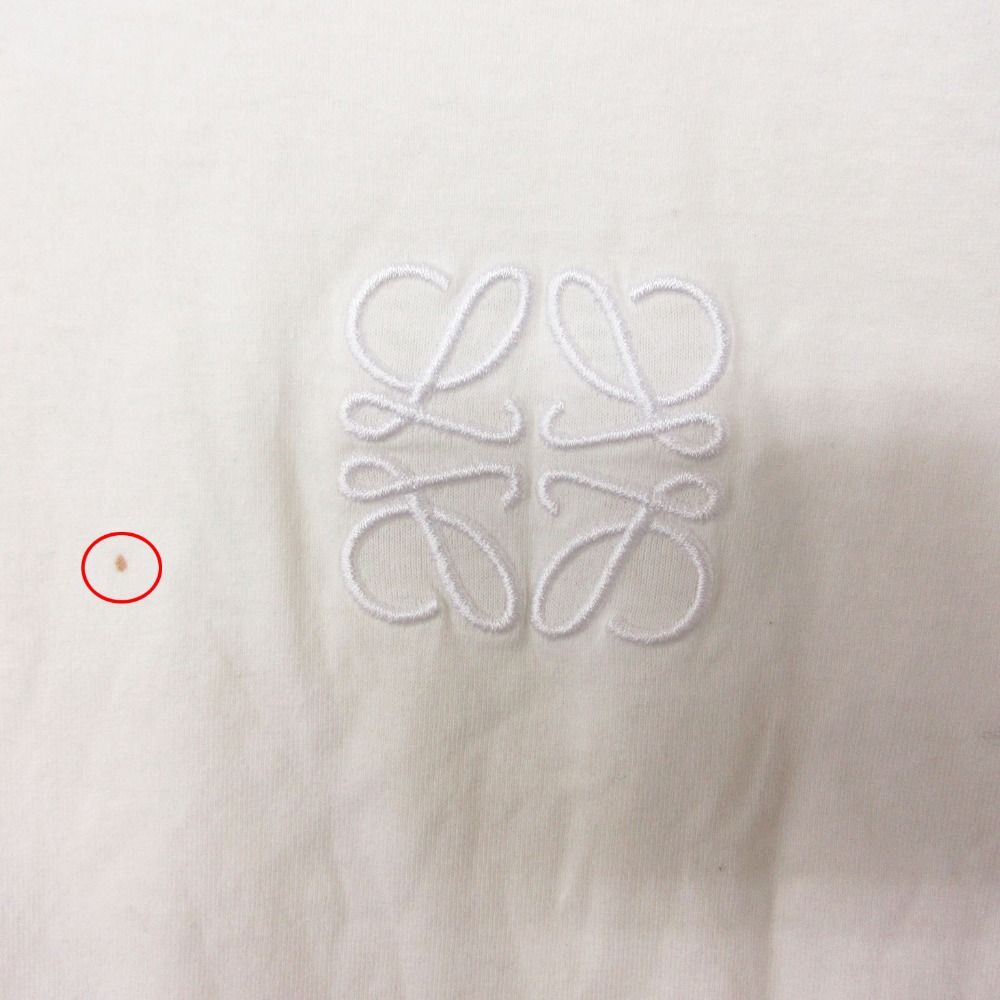 Loewe Short Sleeve T-Shirt Short Oversize Anagram Pullover Top White XS Sweater