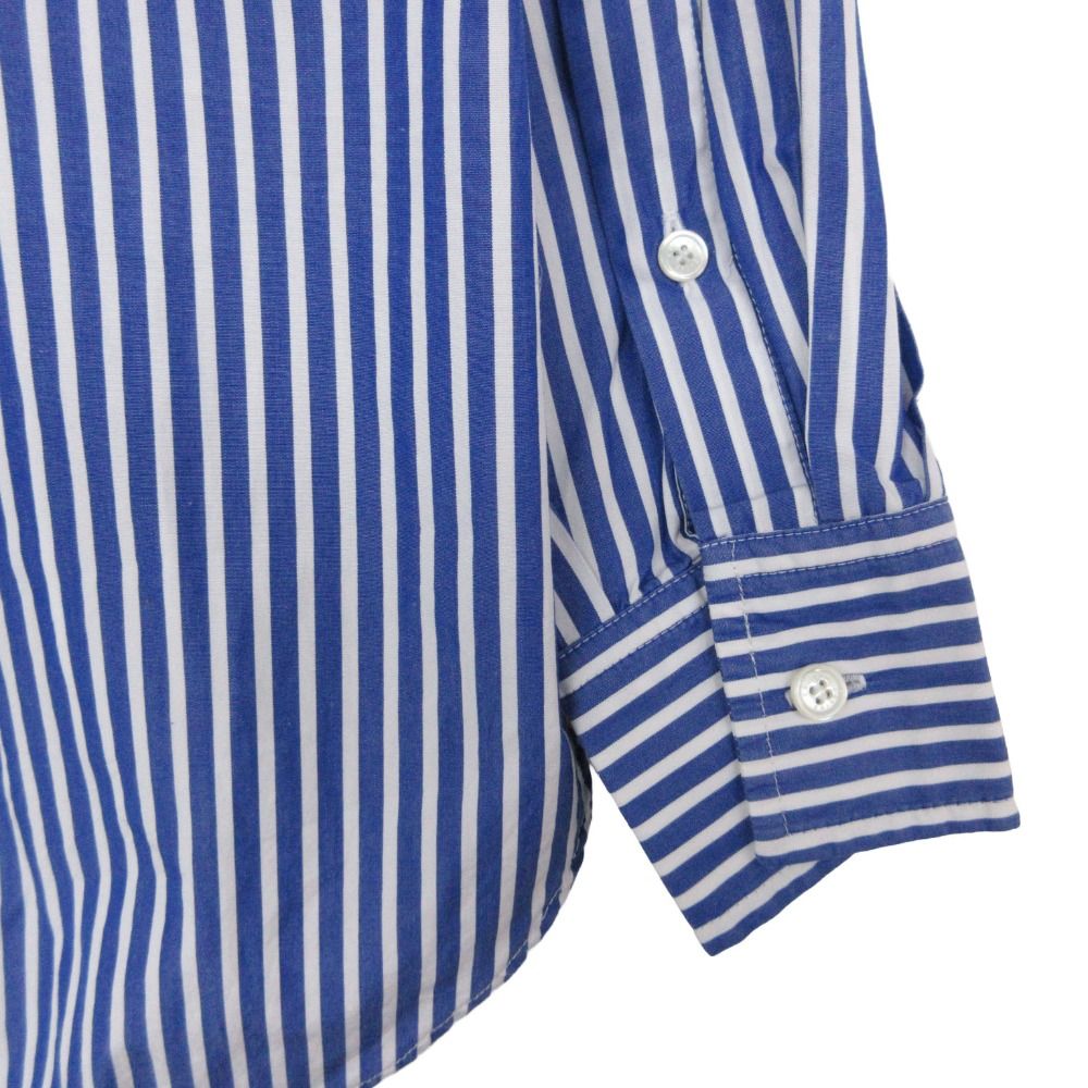 Celine Long Sleeve Shirt Phoebe Philo Era Striped Pattern Top Blue