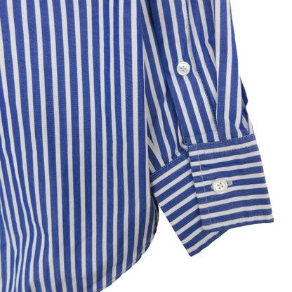 Celine Long Sleeve Shirt Phoebe Philo Era Striped Pattern Top Blue