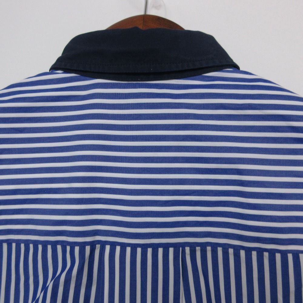 Celine Long Sleeve Shirt Phoebe Philo Era Striped Pattern Top Blue