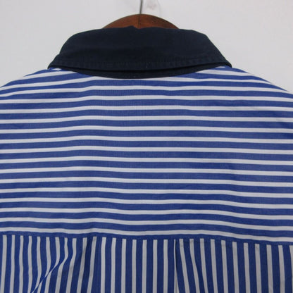 Celine Long Sleeve Shirt Phoebe Philo Era Striped Pattern Top Blue