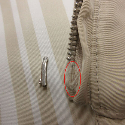Loro Piana Jacket Pain System Striped Pattern Reversible Hooded Beige