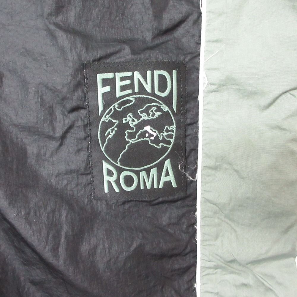 Fendi Pants Logo Nylon Track Black XS
