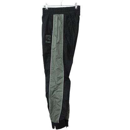 Fendi Pants Logo Nylon Track Black XS