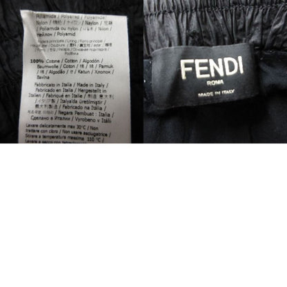 Fendi Pants Logo Nylon Track Black XS