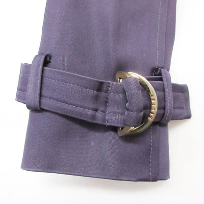 Celine Trench Coat Double Belt Nylon Purple