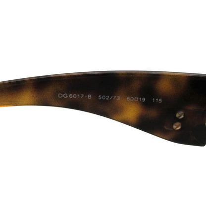 Dolce & Gabbana Sunglasses 60 DG Logo Stone Decoration Tortoiseshell Eyewear