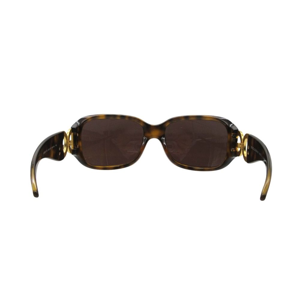 Dolce & Gabbana Sunglasses 60 DG Logo Stone Decoration Tortoiseshell Eyewear