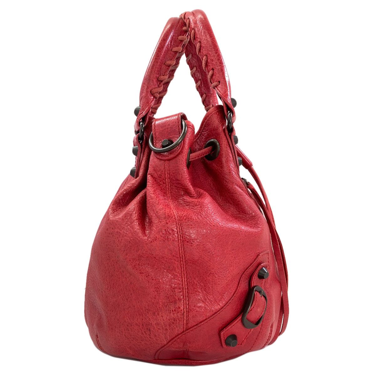 Balenciaga Classic Mini Pom Handbag Calf