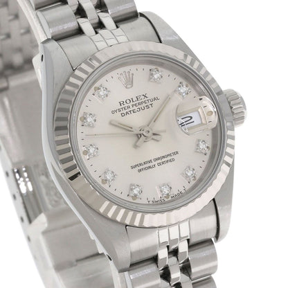 Rolex Datejust Diamond Watch SS 18k White Gold