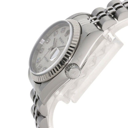 Rolex Datejust Diamond Watch SS 18k White Gold