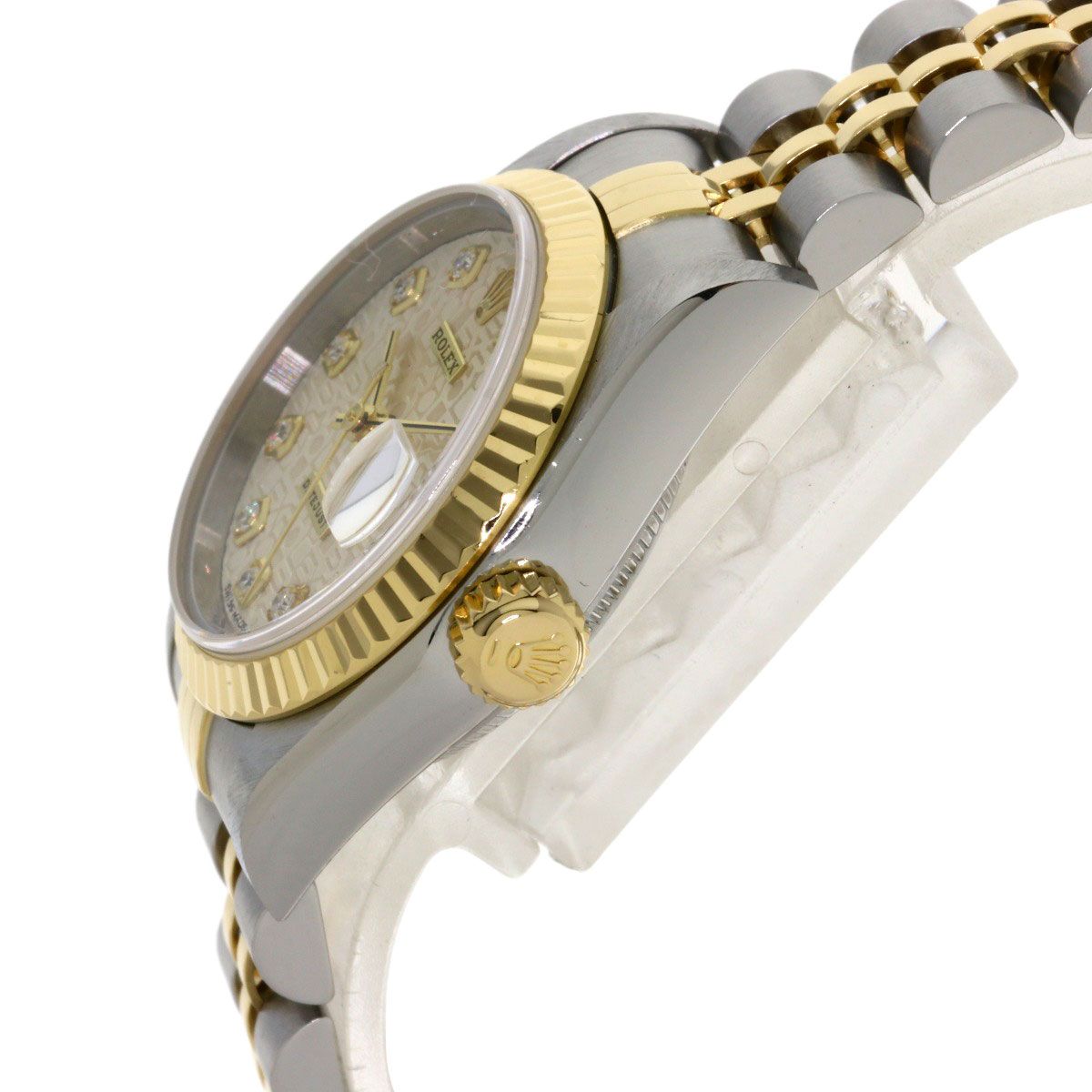 Rolex Datejust Diamond Watch SS Yellow Gold 18k