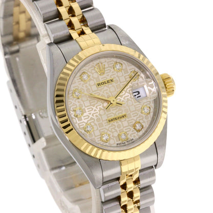 Rolex Datejust Diamond Watch SS Yellow Gold 18k