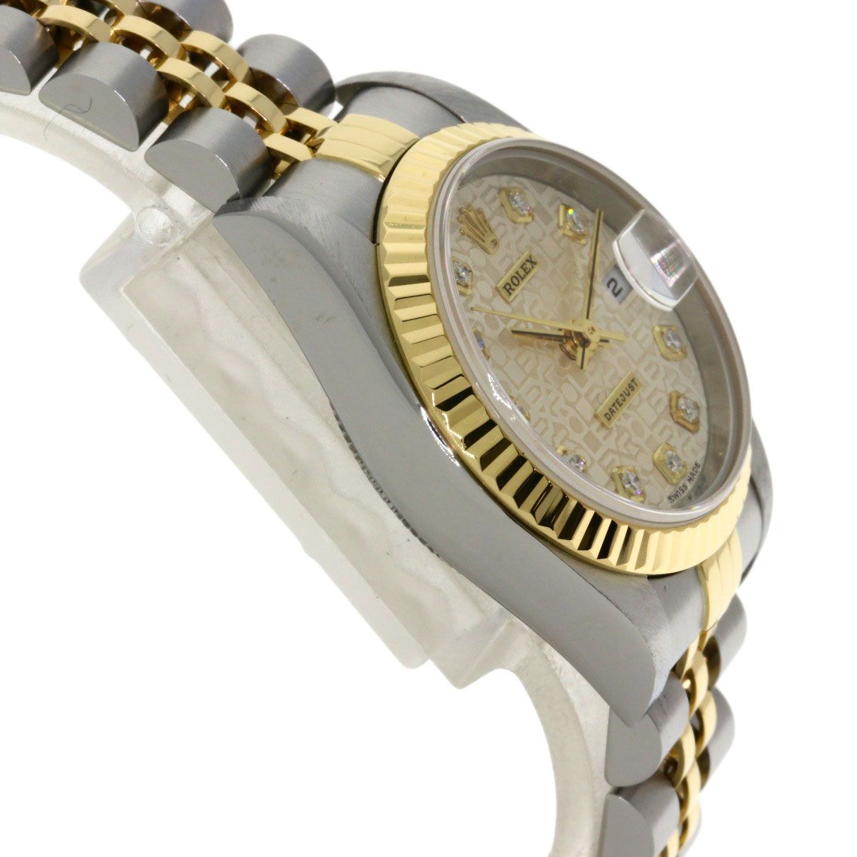 Rolex Datejust Diamond Watch SS Yellow Gold 18k