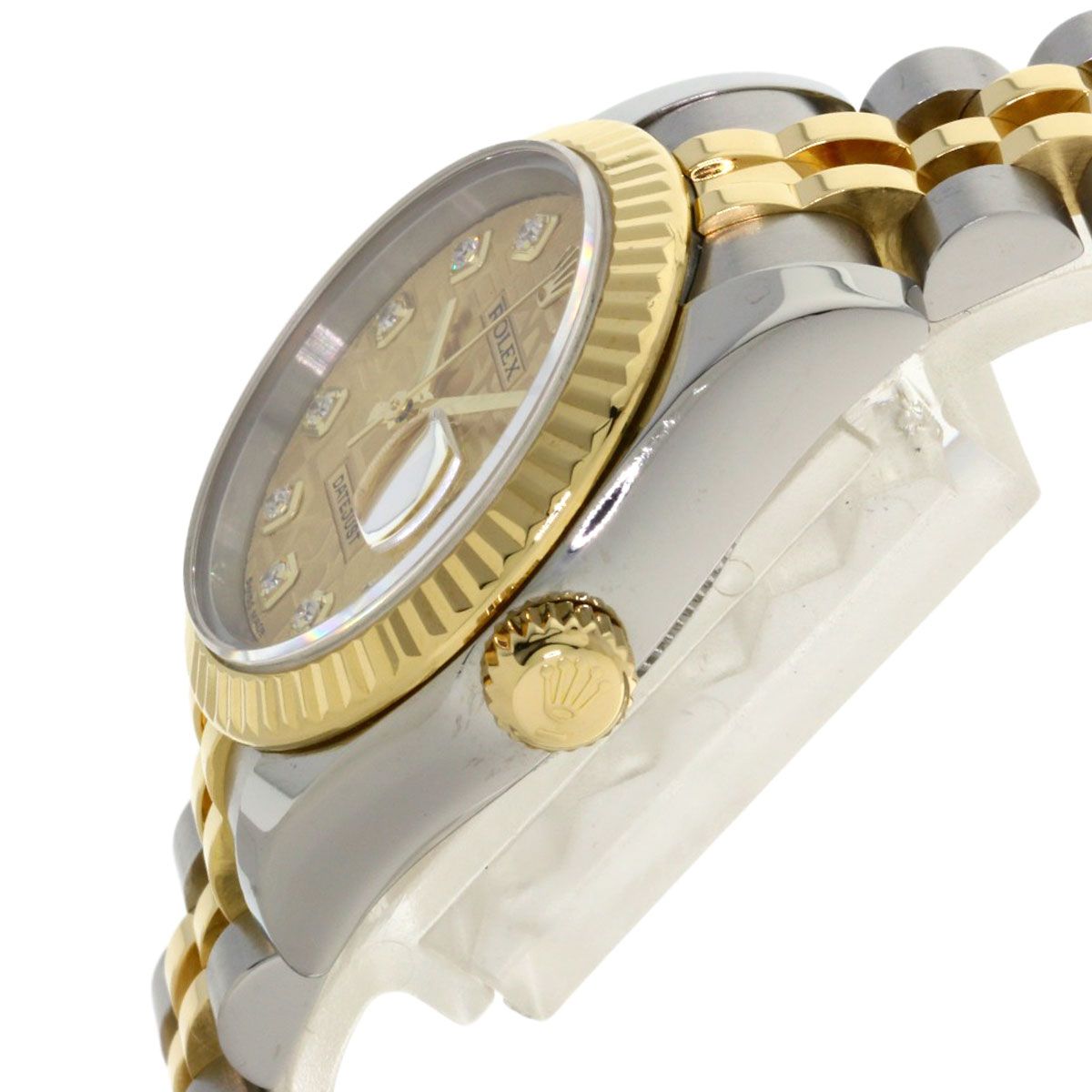 Rolex Datejust Diamond Watch SS Yellow Gold 18k