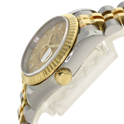 Rolex Datejust Diamond Watch SS Yellow Gold 18k