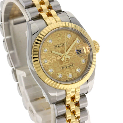 Rolex Datejust Diamond Watch SS Yellow Gold 18k