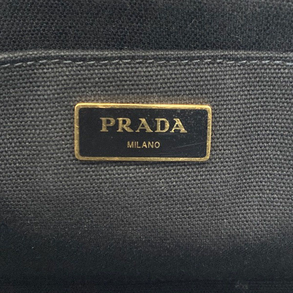 Prada Canapa Mini 2-Way Handbag Canvas