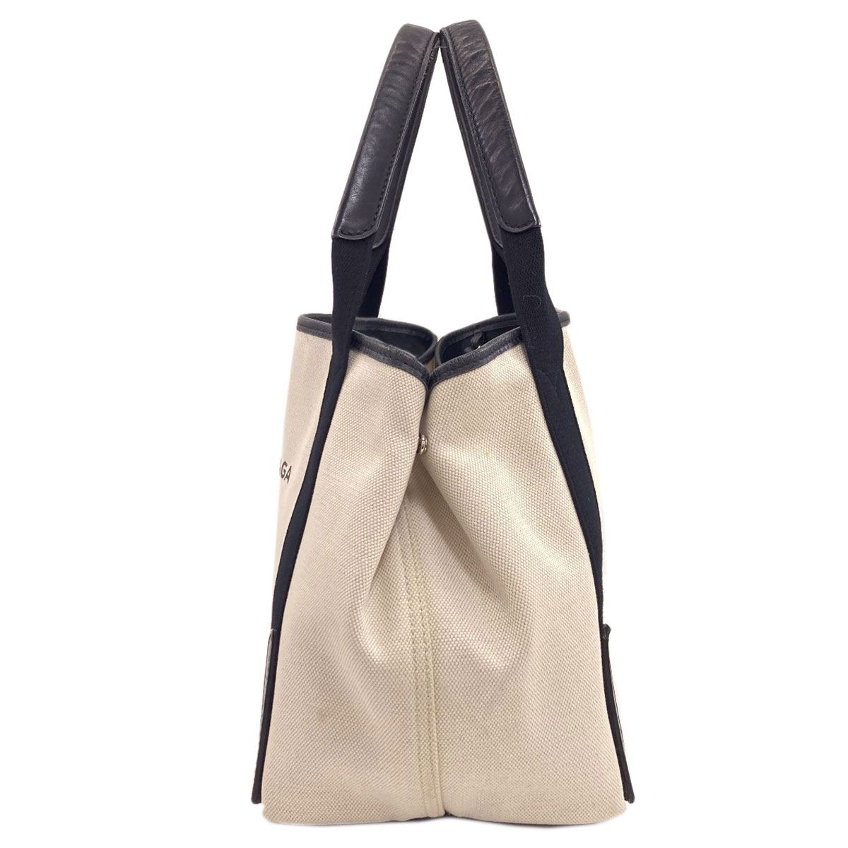 Balenciaga Navy Cabas S Handbag Canvas