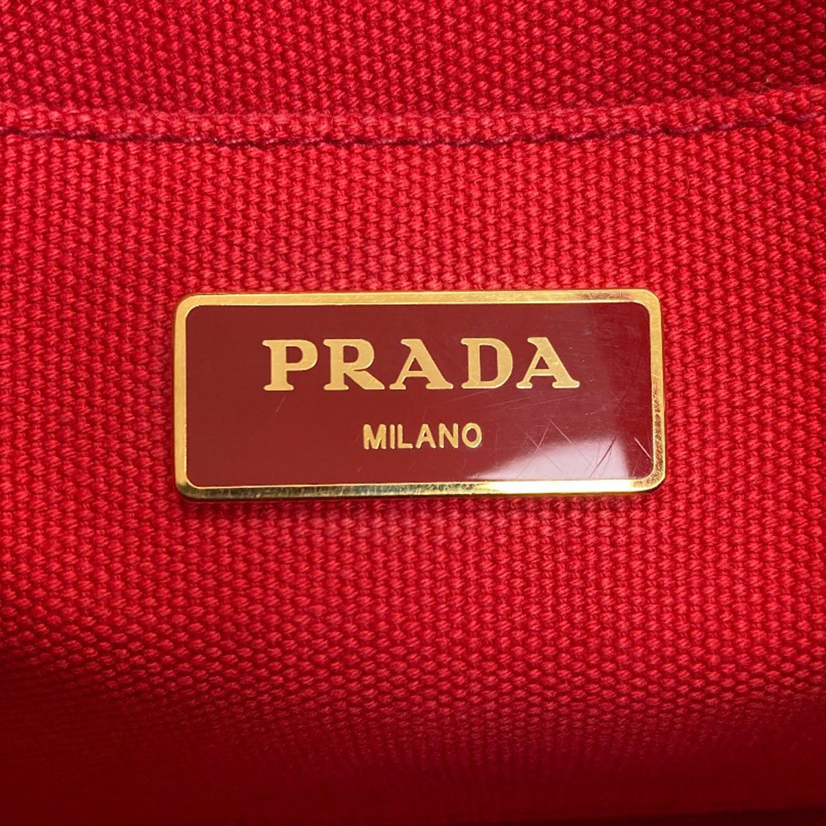 Prada Canapa Mini 2-Way Handbag Canvas