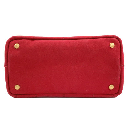 Prada Canapa Mini 2-Way Handbag Canvas