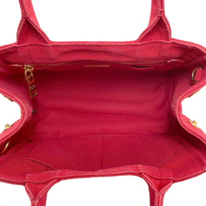 Prada Canapa Mini 2-Way Handbag Canvas