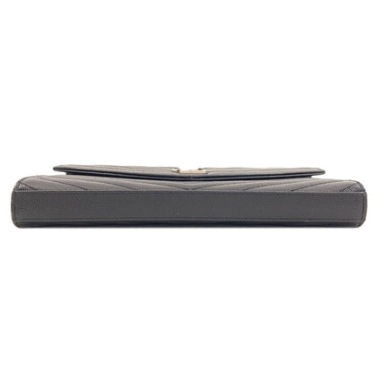 Saint Laurent Yves Chain Shoulder Stitch Bag Calf