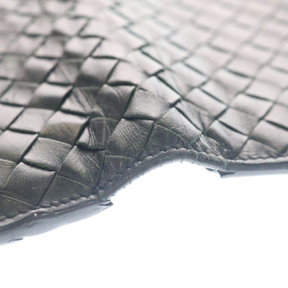 Bottega Veneta Intrecciato Bifold Wallet Leather Black