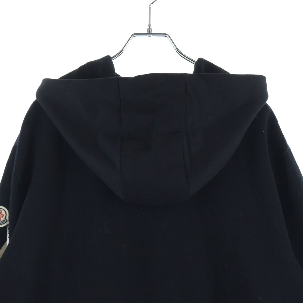 Moncler Cardigan Tricot Knit Contrast Down Jacket Black