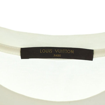Louis Vuitton Monogram Check Pocket Silk Blend Crew Neck T-Shirt White